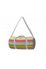 Geanta Sport Fitness Handmade Gym Duffle Bag Original Mulewear Abstract Curcubeu Feel the Rainbow Multicolor 22 L