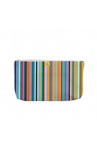 Portofel tip Pouch Handmade Original Mulewear Abstract Dungi Usoare Easy Stripes Multicolor Big 38x23 cm