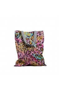 Geanta Handmade Tote Basic Mulewear Animal Print Leopard Multicolor Multicolor 43x37 cm