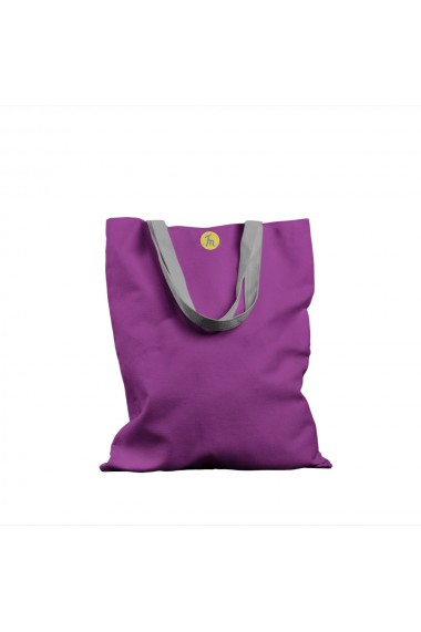 Geanta Handmade Tote Basic Mulewear Violet Aprins 43x37 cm