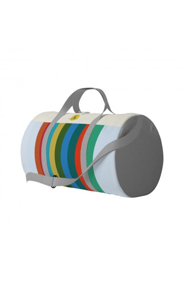 Geanta Voiaj Handmade Travel Duffle Bag Original Mulewear Abstract Dungi color Glass Half Full Multicolor 46 L