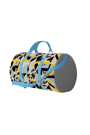 Geanta Voiaj Handmade Travel Duffle Bag Original Mulewear Geometric Abstract Metri Patrati Square Meter Multicolor 46 L