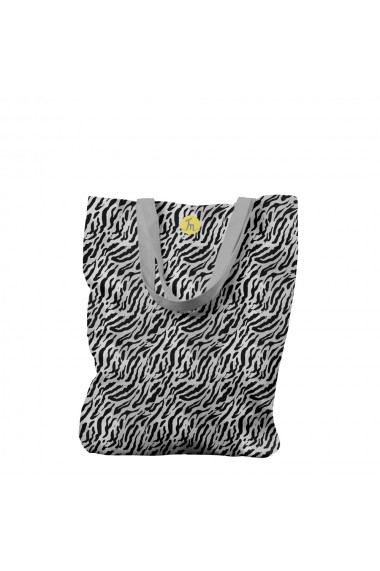 Geanta Handmade Tote Liner Captusit Mulewear Animal Print Antarctica Multicolor 45x37 cm
