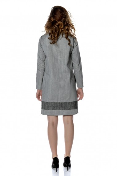 Rochie scurta Crisstalus R0193-CRISSTALUS gri