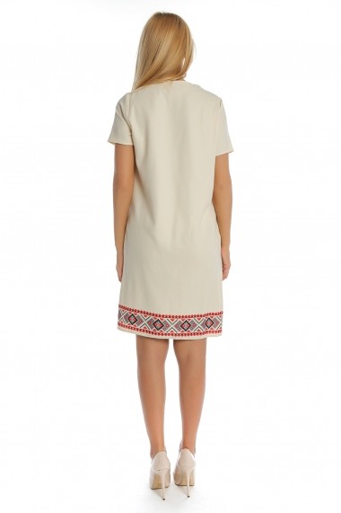 Rochie scurta Crisstalus ro187 bej