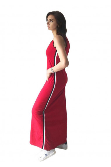 Rochie lunga detalii multicolore