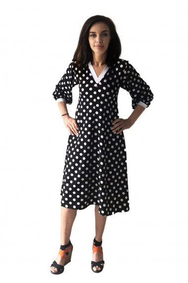 Rochie midi cu buline