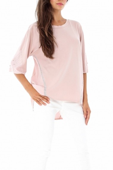 Bluza Roh Boutique roz larga - BR1450 roz