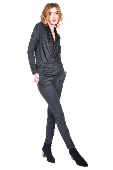 Bluza RVL Fashion de dama, gri inchis rvl_D2620-gri gri