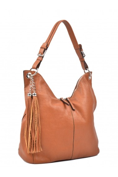 Geanta Hobo Carla Ferreri SBV SS18 CF 1334 COGNAC Maro FashionUP