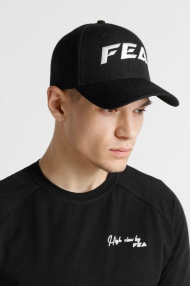 Sapca unisex cu logo brodat FEA Fashion Neagra