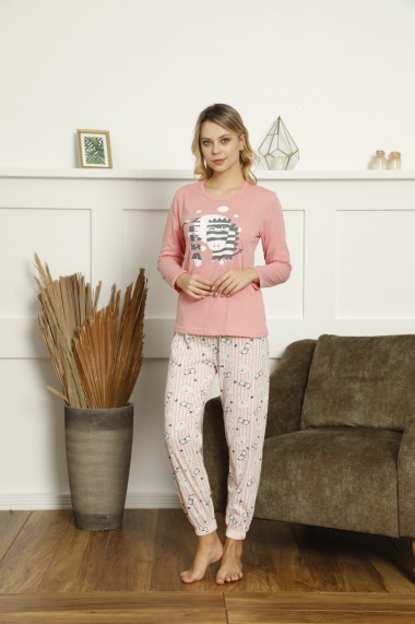 Pijama Toski din bumbac cu imprimeu Zebra, Portocaliu