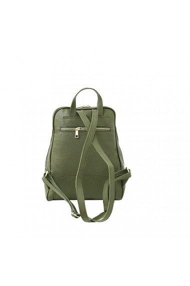 Rucsac dama din piele naturala, verde olive,DR132VO