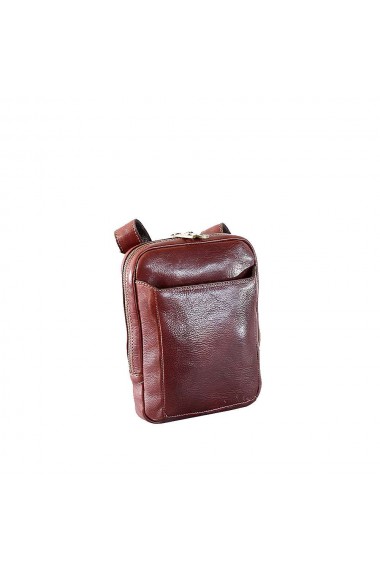 Borseta de umar, crossbody, din piele naturala, coniac, GB121A