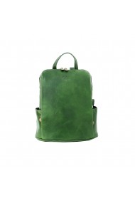 Rucsac dama din piele naturala vachetta, verde, R128V