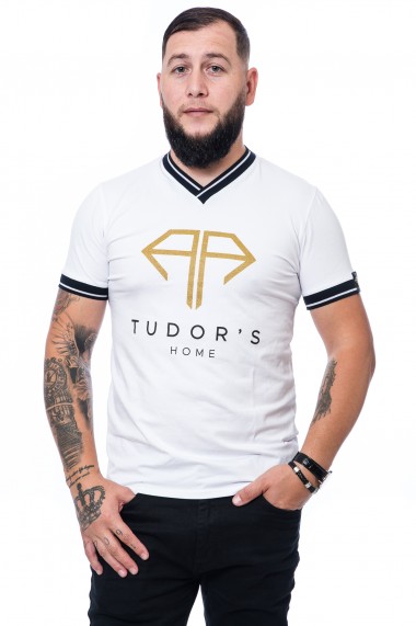 Tricou Tudor`s Home alb
