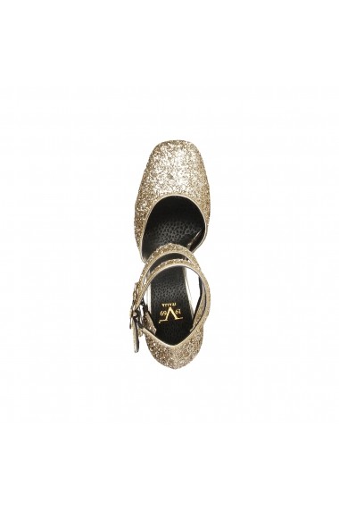 Pantofi cu toc Versace 1969 VERONIQUE PLATINO auriu
