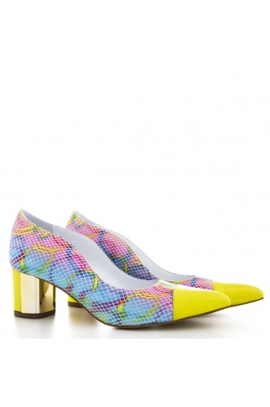 Pantofi pentru femei marca CONDUR by alexandru multicolori din piele