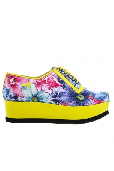 Pantofi pentru femei marca CONDUR by alexandru cu print floral