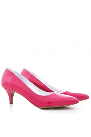 Pantofi cu toc pentru femei marca CONDUR by alexandru roz orhidee, cu toc