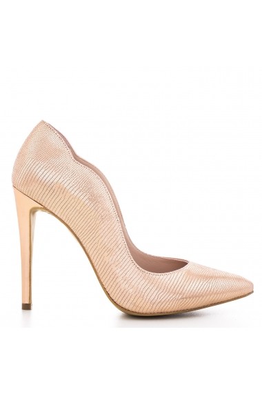 Pantofi cu toc pentru femei CONDUR by alexandru roz auriu