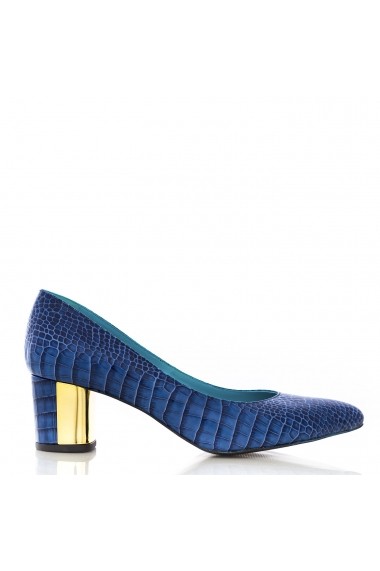 Pantofi cu toc pentru femei CONDUR by alexandru croco albastru