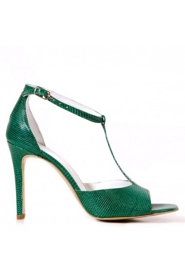 Sandale cu toc CONDUR by alexandru din presaj verde