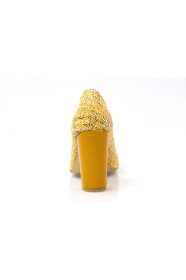 Pantofi Thea Visconti cu denim galben
