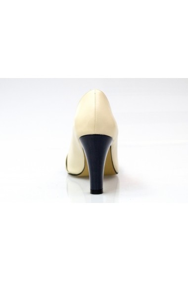 Pantofi cu toc Thea Visconti crem-bleumarin