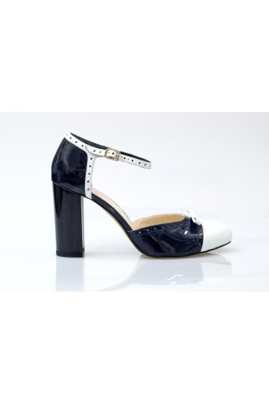 Pantofi pentru femei Thea Visconti bleumarin cu alb