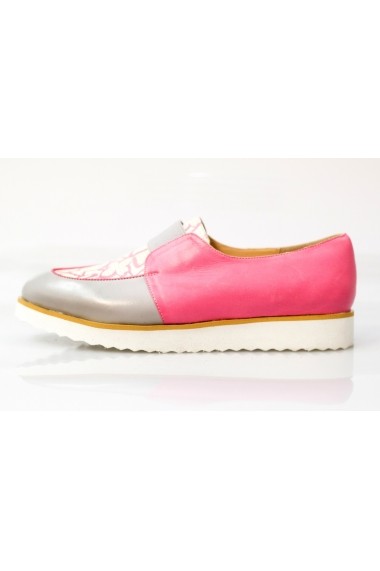 Pantofi Thea Visconti gri-roz