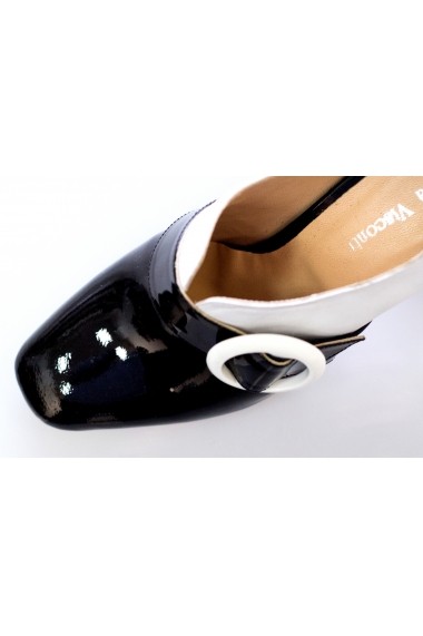 Pantofi Thea Visconti negru-albi