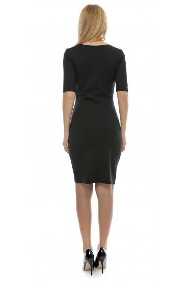 Rochie scurta Crisstalus ro151 neagra