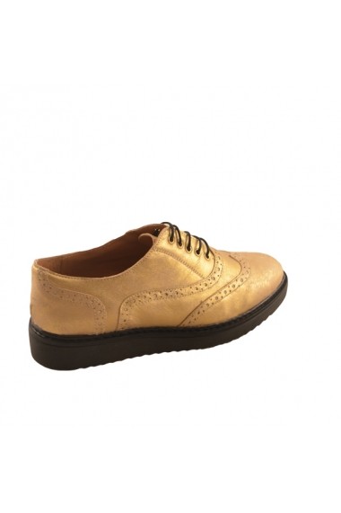 Pantofi pentru femei marca Mopiel aurii din piele naturala