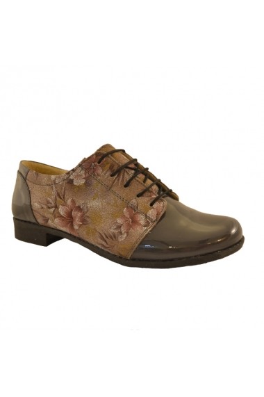 Pantofi pentru femei marca Mopiel gri cu print floral