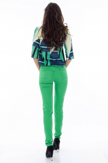Pantaloni Roh Boutique verzi conici - TR125 verde