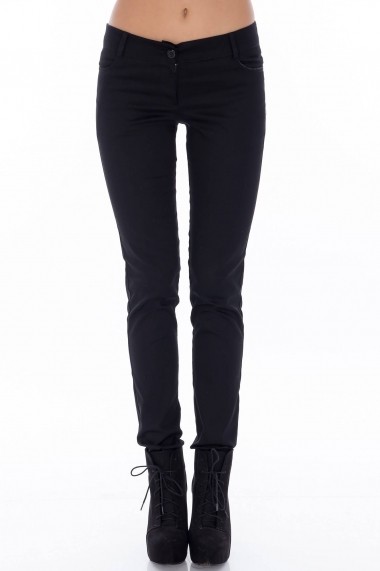 Pantaloni Roh Boutique negri conici - TR124 negru
