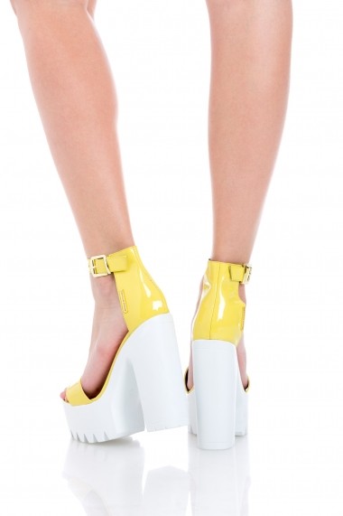 Sandale pentru femei Sandra Yellow Spring Collection by Eugen Olteanu
