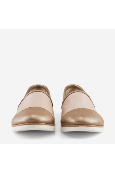 Pantofi din piele naturala necaptusita Aimee   Dianemarie P138 bronz