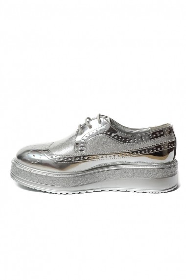 Pantofi Rammi RMM-832 argintii