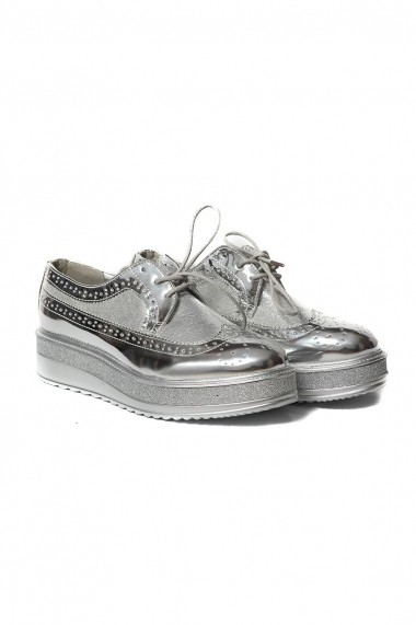 Pantofi Rammi RMM-832 argintii