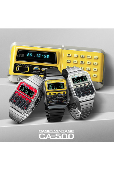 Ceas Casio Vintage Edgy Calculator CA-500WE-7BEF