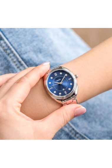 Ceas Dama Fossil Gabby Three-Hand Date Stainless Steel Watch ES5087