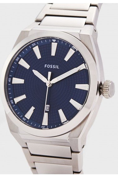 Ceas Barbati Fossil Everett Three-Hand Date Stainless Steel Watch FS5822