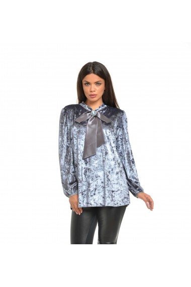 Bluza Dama catifea & funda satin Gri