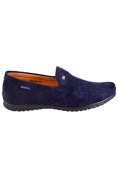 Mocasini Bleumarin Barbati Piele Intoarsa Amalfi