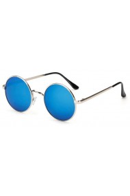 Ochelari de soare Rotunzi Retro John Lennon Albastru cu Argintiu