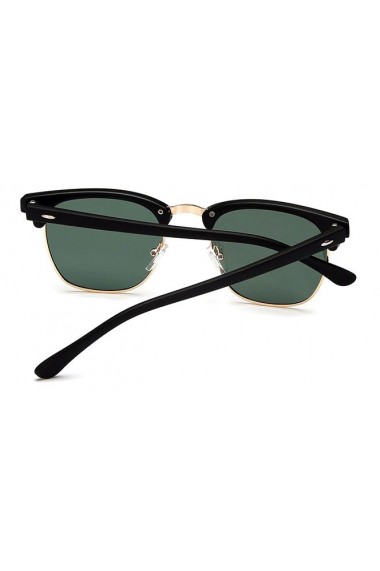 Ochelari de soare Clubmaster Retro Albastru inchis cu Verde Polarizati