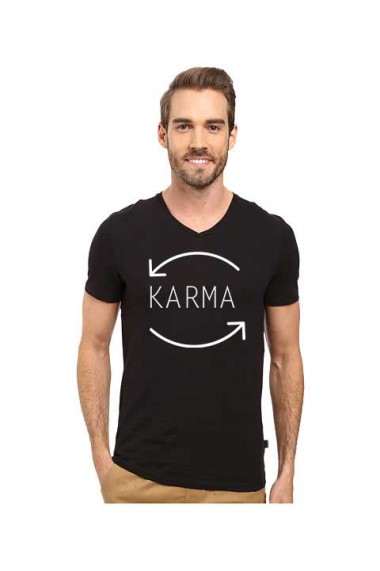 Tricou barbati negru - Karma