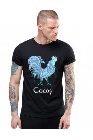 Tricou barbati negru - Cocos